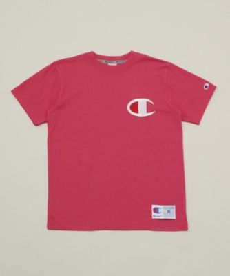 ＜Champion/チャンピオン＞ ビックロゴTシャツ(C3-F362) 930・ピンク 【三越・伊勢丹/公式】