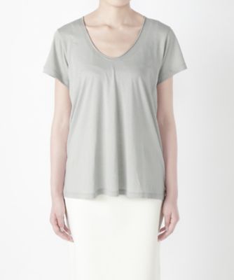【SALE（三越）】＜ヘルムート ラング/HELMUT LANG＞ コットンカシミヤジャージショートスリーブ スクープネック(16-6101202) クラウド 【三越・伊勢丹/公式】