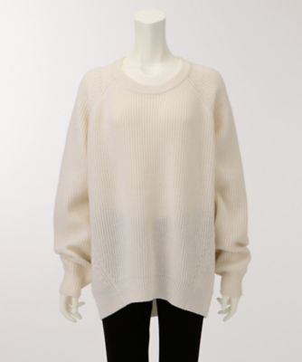 ＜THEORY2.0＞ LA. BREA. WOOL OVERSIZED. SWEATER(7401530) WHITE(000) 【三越・伊勢丹/公式】