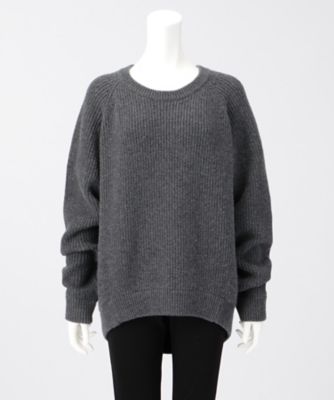 ＜THEORY2.0＞ LA. BREA. WOOL OVERSIZED. SWEATER(7401530) CHARCOAL(035) 【三越・伊勢丹/公式】