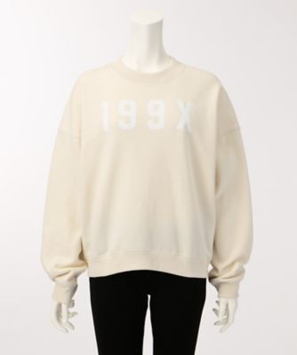 ＜THEORY2.0＞ MELROSE. FLEECE CROPPED. CREW. SWEATSHIRT(7401532) IVORY(150) 【三越・伊勢丹/公式】