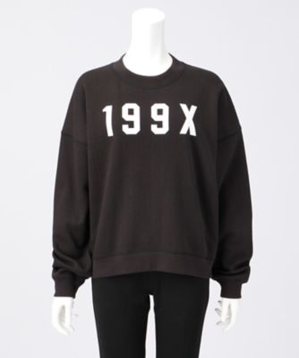 ＜THEORY2.0＞ MELROSE. FLEECE CROPPED. CREW. SWEATSHIRT(7401532) BLACK(050) 【三越・伊勢丹/公式】