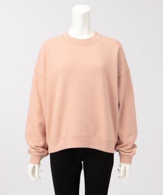＜THEORY2.0＞ MELROSE. FLEECE CROPPED. CREW. SWEATSHIRT(7401532) PINK DUST(210) 【三越・伊勢丹/公式】
