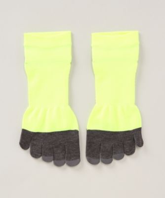 ＜C3fit/シースリーフィット＞ 5フィンガーアーチサポートショートソックス/男女兼用(3F93357) フラッシュイエロー 【三越・伊勢丹/公式】