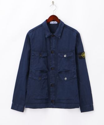 ＜ストーンアイランド/STONE ISLAND＞ シャツジャケット(6715112WN) A28アオ 【三越・伊勢丹/公式】