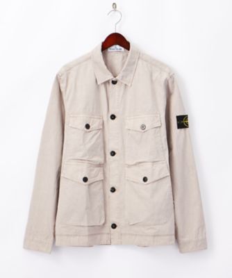 ＜ストーンアイランド/STONE ISLAND＞ シャツジャケット(6715112WN) A92ベージュ 【三越・伊勢丹/公式】
