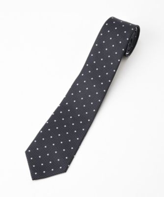 ＜ブルベルランド＞ 職業タイ/Ruler Tie(0053346802) 74・ダルブルー（ドット） 【三越・伊勢丹/公式】
