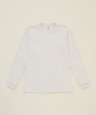 ＜ヘインズ/Hanes＞ PREMIUM CREW NECK LONG SLEEVE(HM4-L001) 060・ヘザーグレー 【三越・伊勢丹/公式】