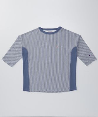 【SALE（伊勢丹）】＜Champion/チャンピオン＞ 【S】3/4スリーブシャツ(CW-J406) 331・グレイッシュライトブルー 【三越・伊勢丹/公式】