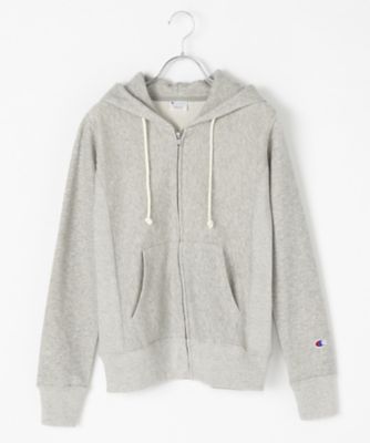 ＜Champion/チャンピオン＞ ウィメンズ ジップフードスェット(CW-K107) 070・オックスフォードグレー 【三越・伊勢丹/公式】