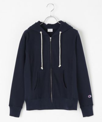 ＜Champion/チャンピオン＞ ウィメンズ ジップフードスェット(CW-K107) 386・ダークネイビー 【三越・伊勢丹/公式】