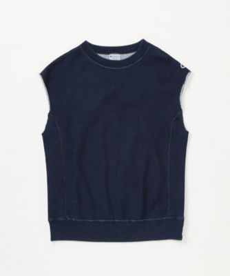 【SALE（伊勢丹）】＜Champion/チャンピオン＞ 【S】ウィメンズ ノースリーブスウェットシャツ(CW-K004) 330・インディゴ 【三越・伊勢丹/公式】