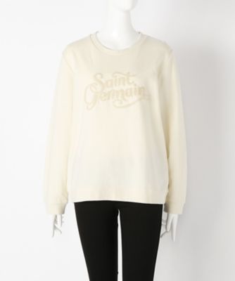 【SALE（伊勢丹）】＜サブストリート マイスタンダード/SAB STREET MY STANDARD＞ 大きいサイズ MKT studioロゴトレーナー(33-61-0299)(クローバー) アイボリー(01) 【三越・伊勢丹/公式】