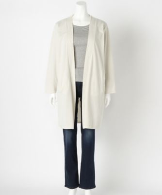 【SALE（伊勢丹）】＜サブストリート マイスタンダード/SAB STREET MY STANDARD＞ 大きいサイズ ロングカーディガン(33-60-0368)(クローバープラス) アイボリー(01) 【三越・伊勢丹/公式】