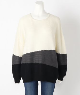 【SALE（伊勢丹）】＜サブストリート マイスタンダード/SAB STREET MY STANDARD＞ 大きいサイズ ニット(33-51-0251)(クローバープラス) アイボリー(01) 【三越・伊勢丹/公式】