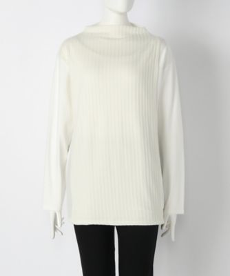 【SALE（伊勢丹）】＜サブストリート マイスタンダード/SAB STREET MY STANDARD＞ 大きいサイズ <CAPTURE>ボトルネックカット アンド ソーン(33-61-0379)(クローバー) アイボリー(01) 【三越・伊勢丹/公式】