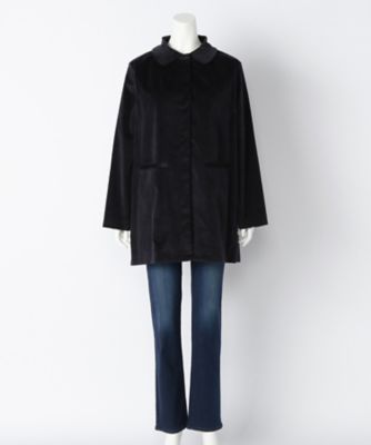 【SALE（伊勢丹）】＜サブストリート マイスタンダード/SAB STREET MY STANDARD＞ 大きいサイズ <Bleu tango>コーデュロイコート(33-71-8847)(クローバープラス) ネイビー(40) 【三越・伊勢丹/公式】