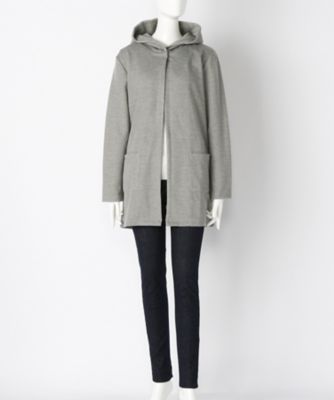【SALE（伊勢丹）】＜サブストリート マイスタンダード/SAB STREET MY STANDARD＞ 大きいサイズ フード付ワンボタンパーカ(33-60-0401)(クローバー) グレー(04) 【三越・伊勢丹/公式】