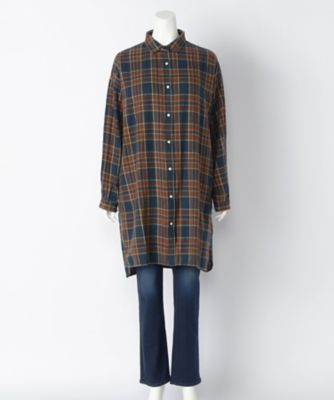 【SALE（伊勢丹）】＜サブストリート マイスタンダード/SAB STREET MY STANDARD＞ 大きいサイズ チェックシャツワンピース(33-30-7732)(クローバープラス) アカ(33) 【三越・伊勢丹/公式】