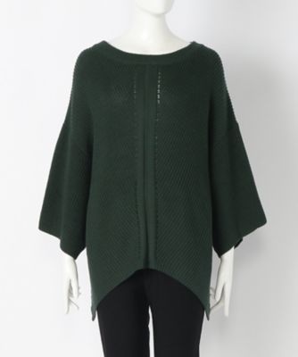 【SALE（伊勢丹）】＜サブストリート マイスタンダード/SAB STREET MY STANDARD＞ 大きいサイズ 袖ゆったりニット(33-51-0281)(クローバー) ミドリ(60) 【三越・伊勢丹/公式】