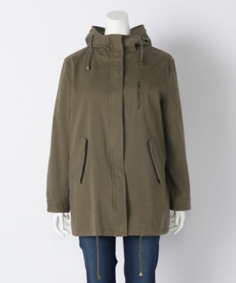 ＜サブストリート マイスタンダード/SAB STREET MY STANDARD＞ 大きいサイズ 綿ツイルブルゾン(33-23-5176)(クローバープラス) カーキ(54) 【三越・伊勢丹/公式】