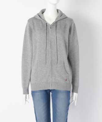【SALE（伊勢丹）】＜サブストリート マイスタンダード/SAB STREET MY STANDARD＞ 大きいサイズ ニットパーカ(33-50-0275)(クローバー) グレー(10) 【三越・伊勢丹/公式】
