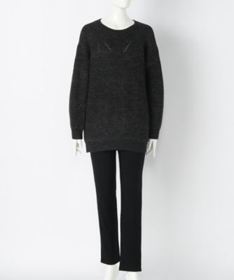 【SALE（伊勢丹）】＜サブストリート マイスタンダード/SAB STREET MY STANDARD＞ 大きいサイズ <DEUX TWO>セーター(33-51-0086)(クローバー) クロ(00) 【三越・伊勢丹/公式】