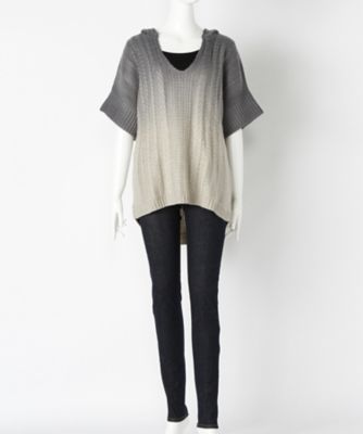 【SALE（伊勢丹）】＜サブストリート マイスタンダード/SAB STREET MY STANDARD＞ 大きいサイズ <MINNE>ニット(33-54-0108)(クローバー) ネイビー(40) 【三越・伊勢丹/公式】