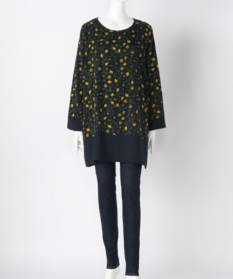 【SALE（伊勢丹）】＜サブストリート マイスタンダード/SAB STREET MY STANDARD＞ 大きいサイズ ボタニカルプリントワンピース(33-30-7833)(クローバープラス) ミドリ(63) 【三越・伊勢丹/公式】