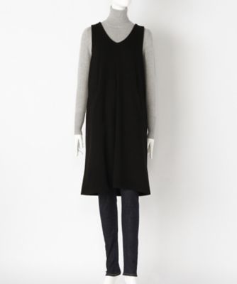 ＜サブストリート マイスタンダード/SAB STREET MY STANDARD＞ 大きいサイズ ポンチワンピース(33-30-7836)(クローバー) クロ(00) 【三越・伊勢丹/公式】