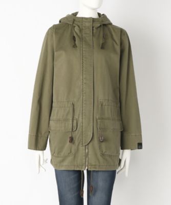 ＜サブストリート マイスタンダード/SAB STREET MY STANDARD＞ 大きいサイズ フード付コート(33-71-8893)(クローバー) カーキ(61) 【三越・伊勢丹/公式】