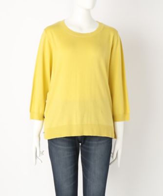 【SALE（伊勢丹）】＜サブストリート マイスタンダード/SAB STREET MY STANDARD＞ 大きいサイズ ニット(33-51-0296)(クローバー) キイロ(50) 【三越・伊勢丹/公式】