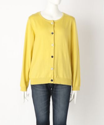 【SALE（伊勢丹）】＜サブストリート マイスタンダード/SAB STREET MY STANDARD＞ 大きいサイズ カーディガン(33-50-0298)(クローバー) キイロ(50) 【三越・伊勢丹/公式】