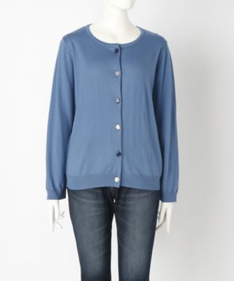 【SALE（伊勢丹）】＜サブストリート マイスタンダード/SAB STREET MY STANDARD＞ 大きいサイズ カーディガン(33-50-0298)(クローバー) サックス(42) 【三越・伊勢丹/公式】