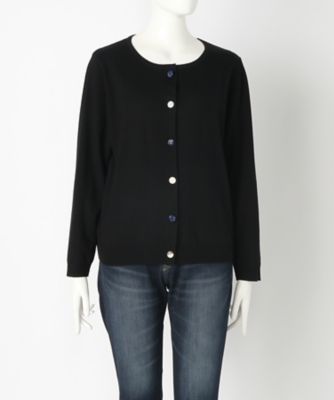 【SALE（伊勢丹）】＜サブストリート マイスタンダード/SAB STREET MY STANDARD＞ 大きいサイズ カーディガン(33-50-0298)(クローバー) クロ(00) 【三越・伊勢丹/公式】