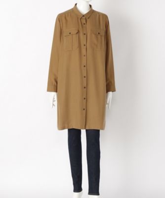 【SALE（伊勢丹）】＜サブストリート マイスタンダード/SAB STREET MY STANDARD＞ 大きいサイズ <MKT studio>シャツワンピース(33-30-7777)(クローバー) オウドイロ(21) 【三越・伊勢丹/公式】