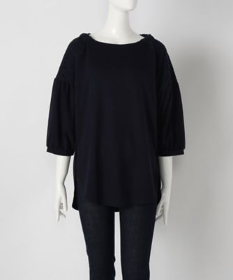 【SALE（伊勢丹）】＜サブストリート マイスタンダード/SAB STREET MY STANDARD＞ 大きいサイズ 肩花レースカット アンド ソーン(33-64-0465)(クローバー) ネイビー(40) 【三越・伊勢丹/公式】