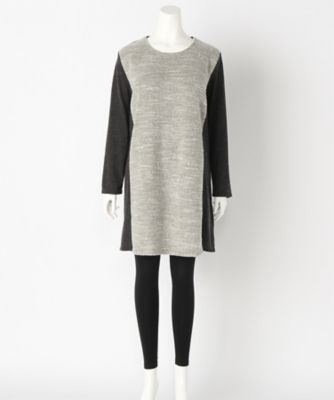 【SALE（伊勢丹）】＜サブストリート マイスタンダード/SAB STREET MY STANDARD＞ 大きいサイズ 前身頃切り替えドレス(33-36-7840)(クローバープラス) グレー(10) 【三越・伊勢丹/公式】