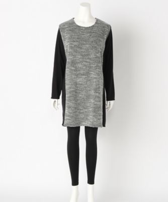 【SALE（伊勢丹）】＜サブストリート マイスタンダード/SAB STREET MY STANDARD＞ 大きいサイズ 前身頃切り替えドレス(33-36-7840)(クローバープラス) クロ(00) 【三越・伊勢丹/公式】