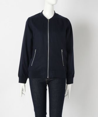 ＜サブストリート マイスタンダード/SAB STREET MY STANDARD＞ 大きいサイズ <Bleu tango>ジャケット(33-23-5183)(クローバー) ネイビー(40) 【三越・伊勢丹/公式】