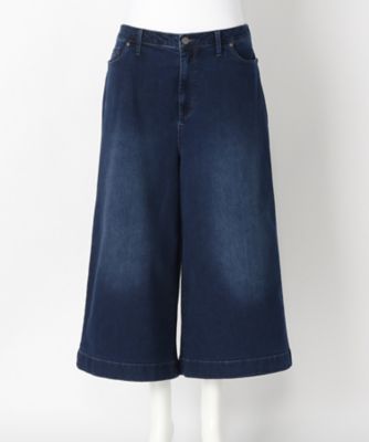 ＜サブストリート マイスタンダード/SAB STREET MY STANDARD＞ 大きいサイズ <NYDJ>デニムガウチョパンツ(33-12-9468)(クローバープラス) サックス(42) 【三越・伊勢丹/公式】