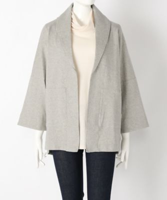 【SALE（伊勢丹）】＜サブストリート マイスタンダード/SAB STREET MY STANDARD＞ 大きいサイズ カットはおりカーディガン(33-60-0455)(クローバー) グレー(10) 【三越・伊勢丹/公式】