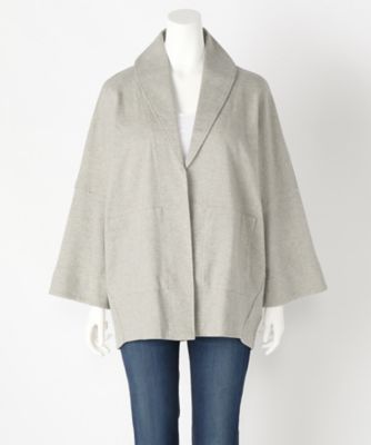 【SALE（伊勢丹）】＜サブストリート マイスタンダード/SAB STREET MY STANDARD＞ 大きいサイズ テーラードスムースカーディガン(33-60-0456)(クローバープラス) グレー(10) 【三越・伊勢丹/公式】