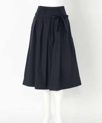 【SALE（伊勢丹）】＜サブストリート マイスタンダード/SAB STREET MY STANDARD＞ 大きいサイズ リボンスカート(33-14-9471)(クローバー) ネイビー(40) 【三越・伊勢丹/公式】