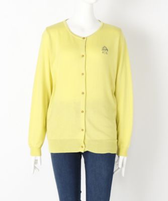 【SALE（伊勢丹）】＜サブストリート マイスタンダード/SAB STREET MY STANDARD＞ 大きいサイズ メルシーカーディガン(33-50-0309)(クローバー) ライム(60) 【三越・伊勢丹/公式】