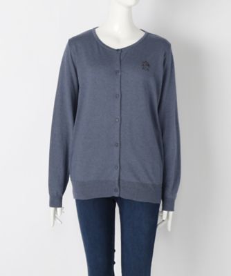 【SALE（伊勢丹）】＜サブストリート マイスタンダード/SAB STREET MY STANDARD＞ 大きいサイズ メルシーカーディガン(33-50-0309)(クローバー) デニム(42) 【三越・伊勢丹/公式】