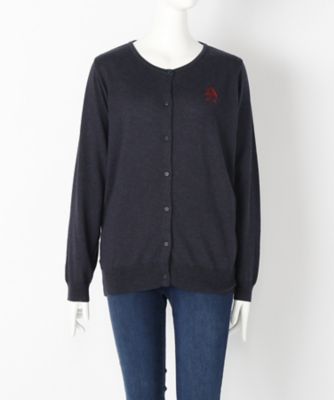 【SALE（伊勢丹）】＜サブストリート マイスタンダード/SAB STREET MY STANDARD＞ 大きいサイズ メルシーカーディガン(33-50-0309)(クローバー) ネイビー(40) 【三越・伊勢丹/公式】