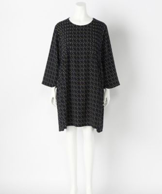 【SALE（伊勢丹）】＜サブストリート マイスタンダード/SAB STREET MY STANDARD＞ 大きいサイズ リーフプリントワンピース(33-30-7798)(クローバープラス) ネイビー(43) 【三越・伊勢丹/公式】