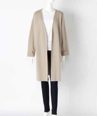 【SALE（伊勢丹）】＜サブストリート マイスタンダード/SAB STREET MY STANDARD＞ 大きいサイズ ニットロングカーディガン(33-50-0305)(クローバー) ベージュ(22) 【三越・伊勢丹/公式】