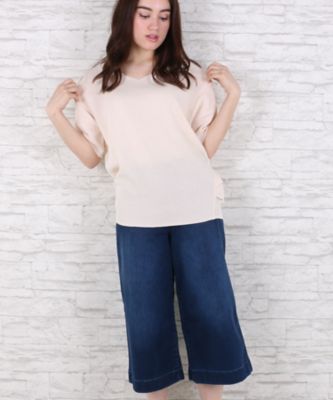 【SALE（伊勢丹）】＜サブストリート マイスタンダード/SAB STREET MY STANDARD＞ 大きいサイズ 麻タッチドルマンニット(33-54-0339)(クローバープラス) ベージュ(22) 【三越・伊勢丹/公式】